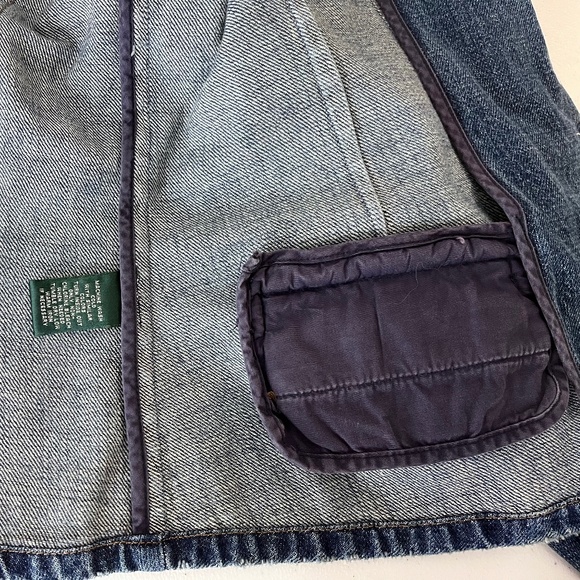 Lauren Jeans CO Denim Jacket with RLL Monogram Buttons size L - Picture 15 of 16